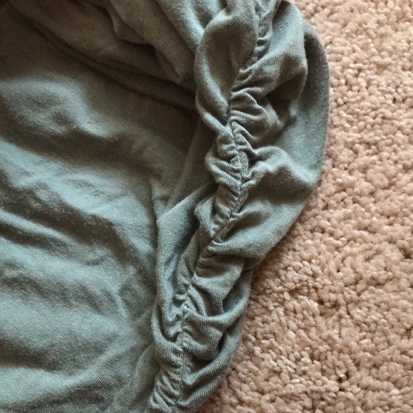 Olive Drape Front Maxi Skirt - Picture 3 of 4